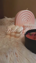 Load and play video in Gallery viewer, Pink Vanilla Rainbow arch candle
