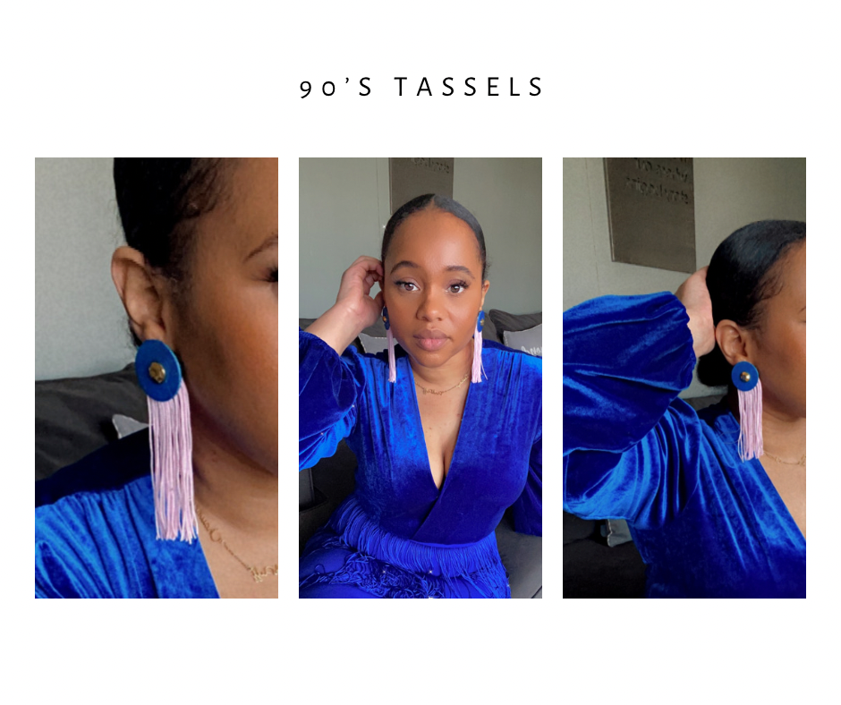 90s tassels earrings