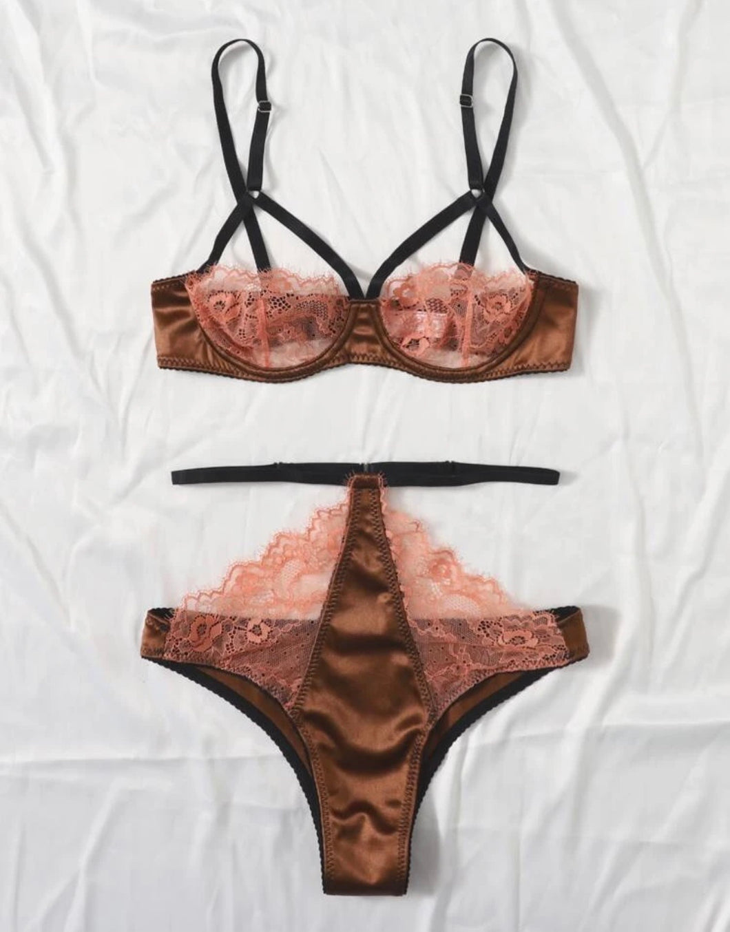 Underwire Harness Lingerie Set